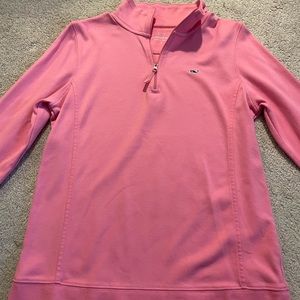 Pink Vineyard Vines Quarter Zip